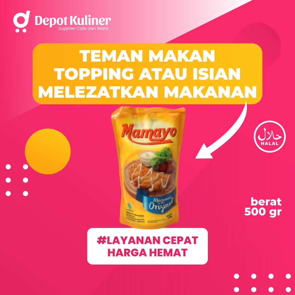 Mayones Mamayo Saos Mayonnaise 500 gr - Depot Kuliner