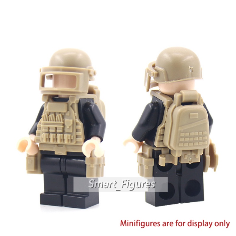 Minifigures Memakai Peralatan 36pcs Aksesoris DIY Kompatibel Dengan Blok Bangunan Partikel Kecil 3pilihan Warna