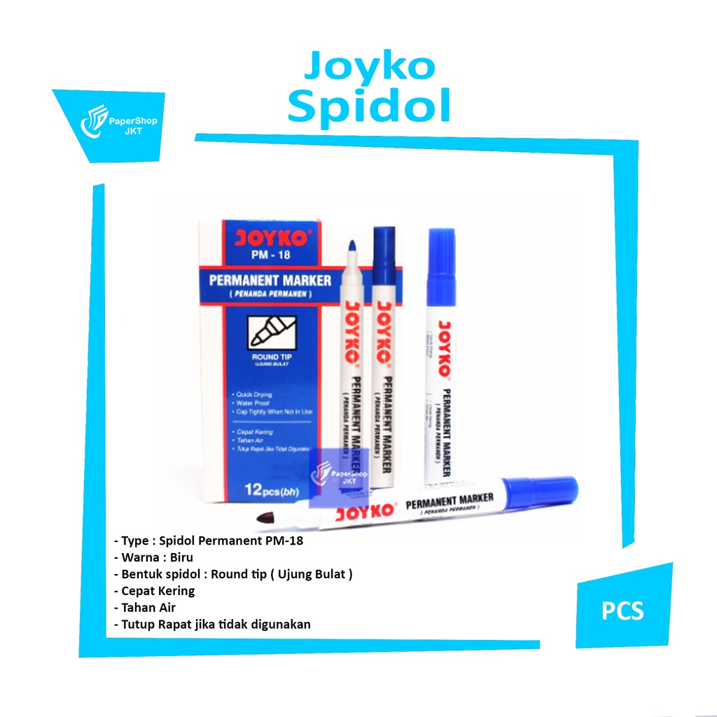 

JOYKO - Spidol Permanent Marker - PM Series - Pcs