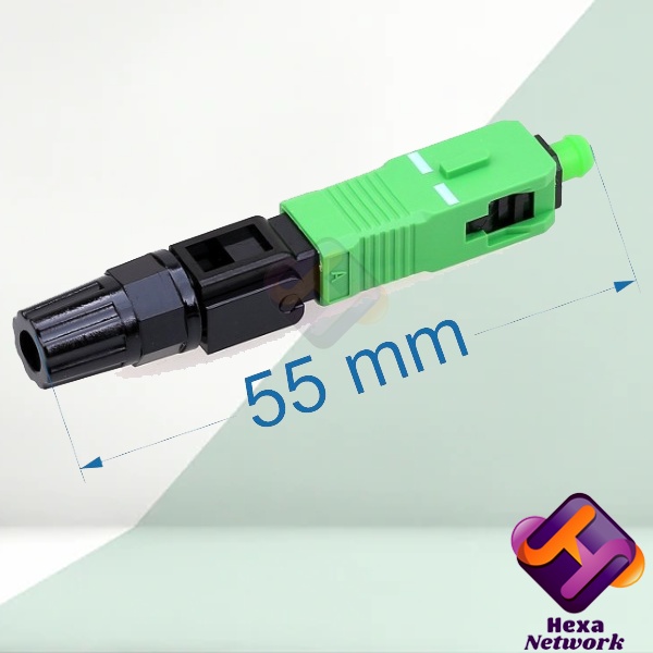 Fiber Optic SC APC Fast Connector | FTTH Fast konektor SC APC Hijau