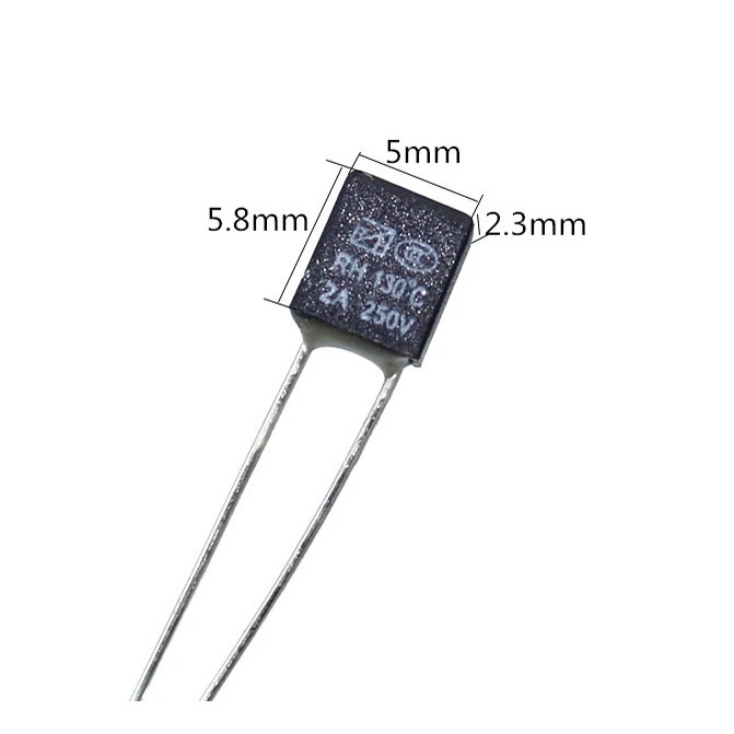 Thermofuse Termofuse Fuse Kipas Angin Thermal Fuse 250V 2A 115 C 125 C 130 C 135 C 145 C 150 C