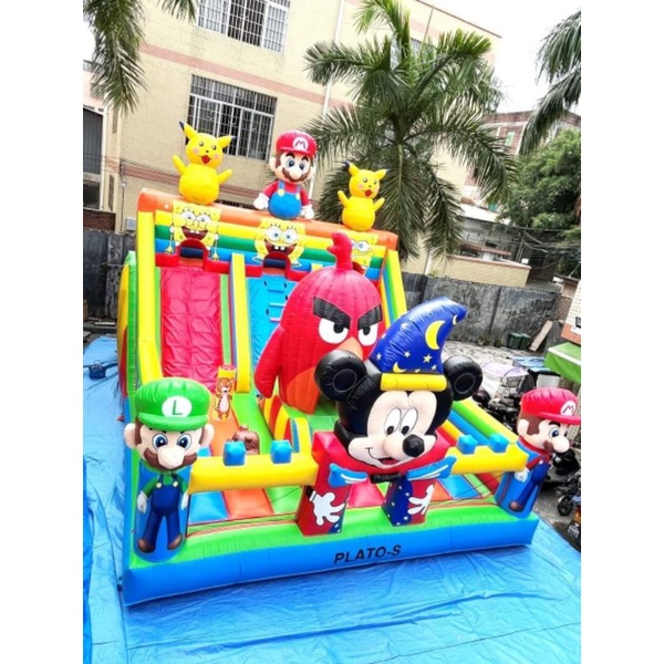 Istana Balon ukuran 6x8 merk Plato S dan Dragon S