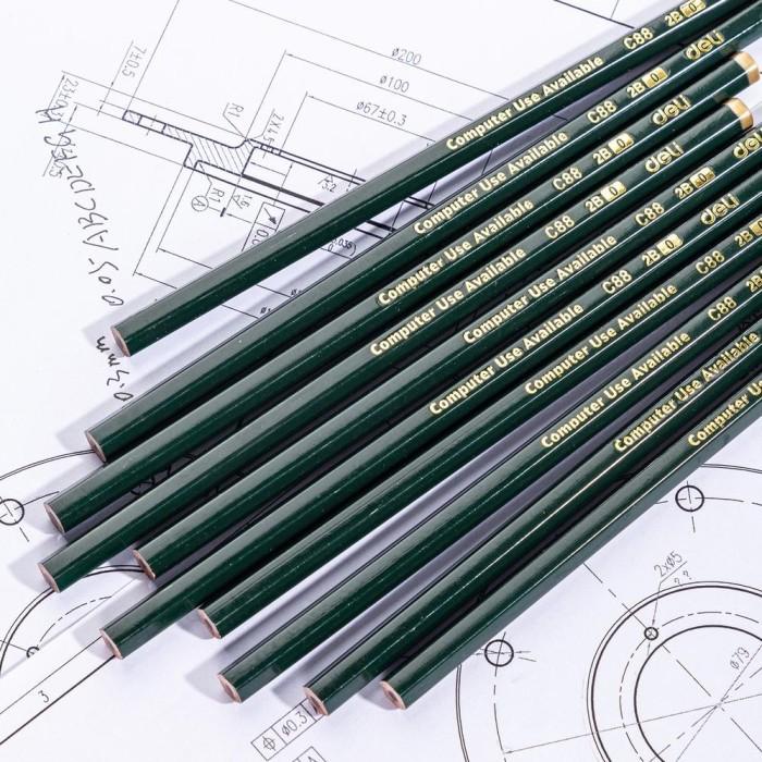 

Hot sale Deli Paket Kombo ATK Ekonomis 60 pcs Pensil Kayu 2B Gratis