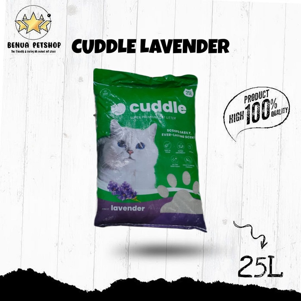 PASIR KUCING PREMIUM CUDDLE ALL VARIAN 25 LITER (GRAB GOSEND)
