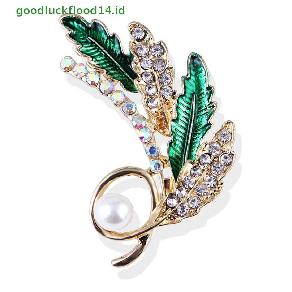 [GOOGFOUR] Fashion Idyllic wheat ear Diamond Pearl Bros Untuk Wanita Pakaian Pesta Perhiasan [TOP]