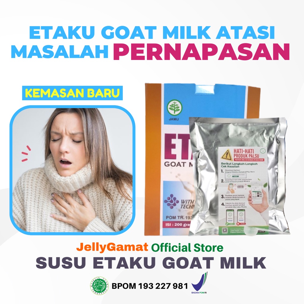 

ETAKU Goat Milk Obat Gangguan Pernafasan-Obat Asma Sesak Nafas-Gangguan Pernapasan Anak,Dewasa,Lansi