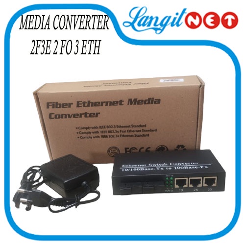 MEDIA CONVERTER 2F3E 2 FO 3 ETH