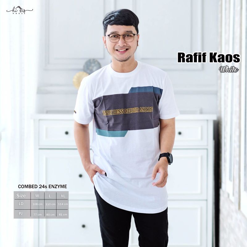 RAFIF KAOS ORI LEAFY BY HI SIS HOUSE | Combed 24s enzyme | Adem nyaman