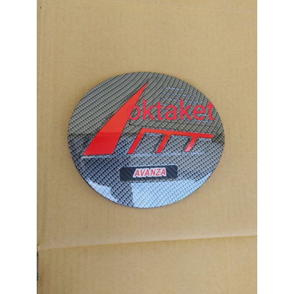 tank cover tutup tangki new Avanza 2021 2022 2023 model Exotic hitam chrome carbon