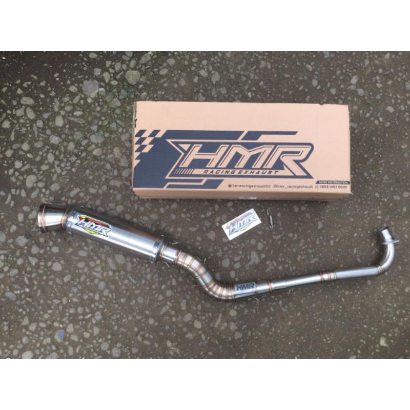 knalpot supra125,kharisma,model Malaysia leher netral kobra by HMR RACING EXHAUST