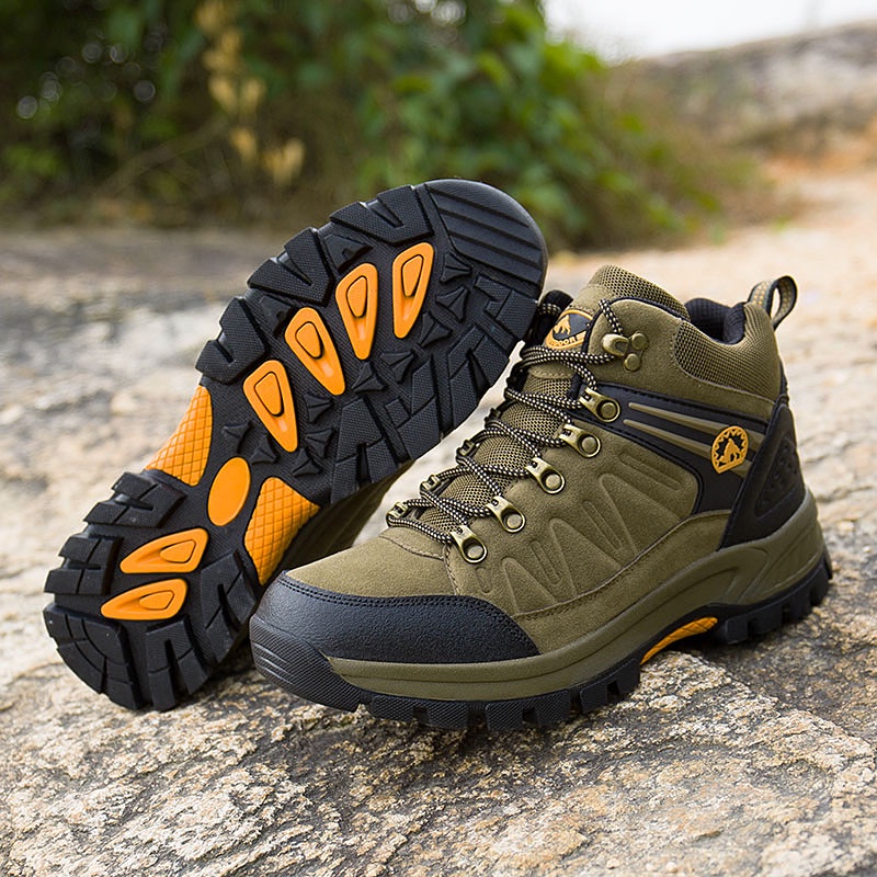 Nyaman Mendaki Fashion Olahraga Outdoor Waterproof Sepatu Boots Tinggi Hiking Gunung Pria Cowok Kasual Kerja Adventure Touring 243