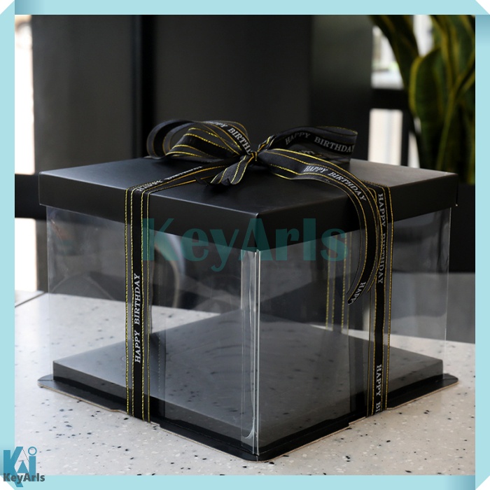 

Kotak Kue Dus Hantaran Lamaran Mika Bening Transparan Cake Box