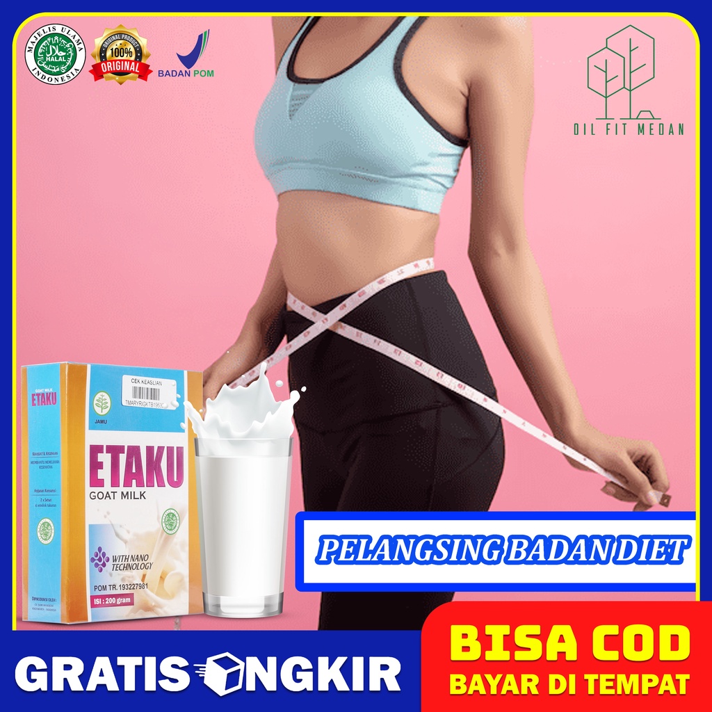 

Etaku Goat Milk Premium Pembakar Lemak Pelangsing Badan diet Body Slimming Penurun Berat Badan