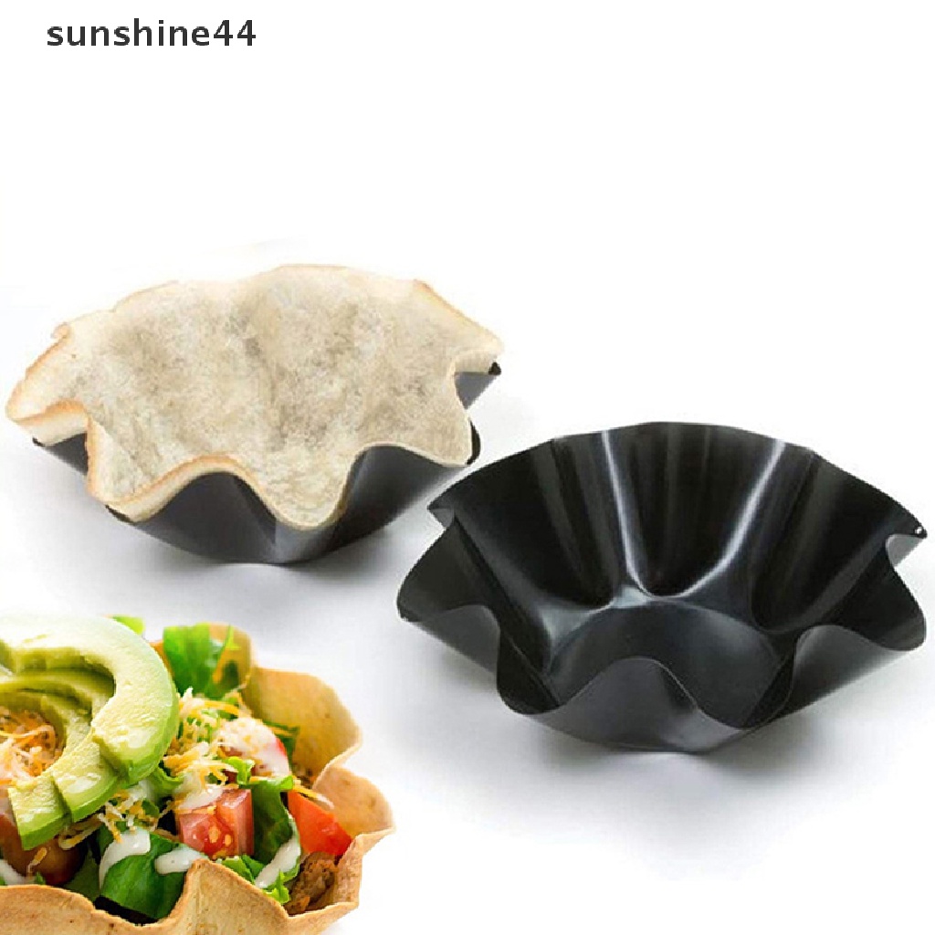 Sunshine 8inch Non Tortilla Pan Perfect Baking Bowl Cetakan Kerang Taco Meksik.