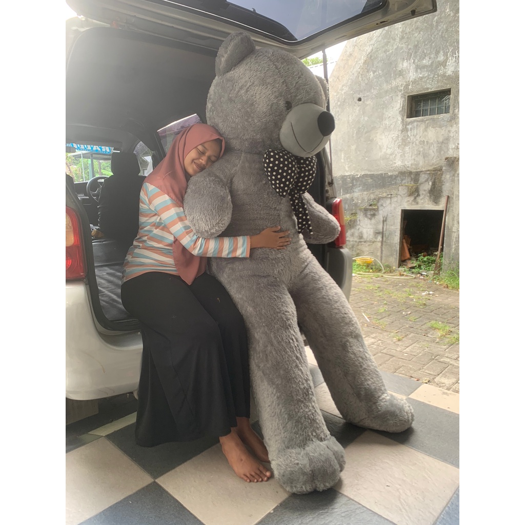 SNI ! Boneka Teddy Bear Jumbo 1,6 METER Boneka Beruang 1,2 meter 1,5 1,3 2 1 1 Super besar edi Bear orang Big untuk kado ulang tahun anak pacar teman laki perempuan pria wanita cowok cewek pacar gemes import ori premium Besar everly.id everlyid gemoy lucu