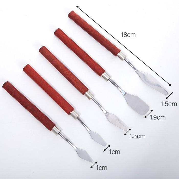 

5Pcs Pisau Palet Lukis Set Painting Knife Palette Knife 088