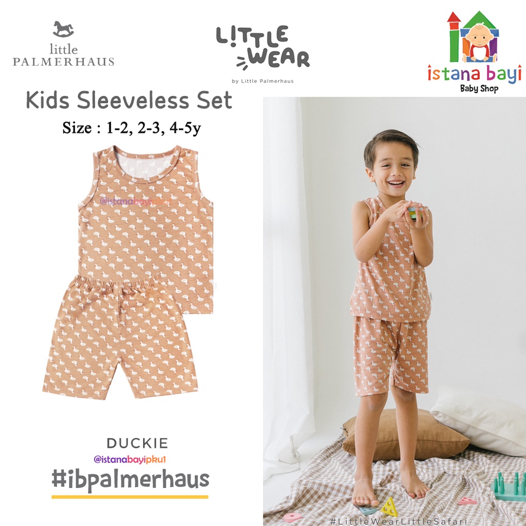 LITTLE WEAR SHORT  Little Palmerhaus/setelan piyama anak/setelan piyama kutung anak