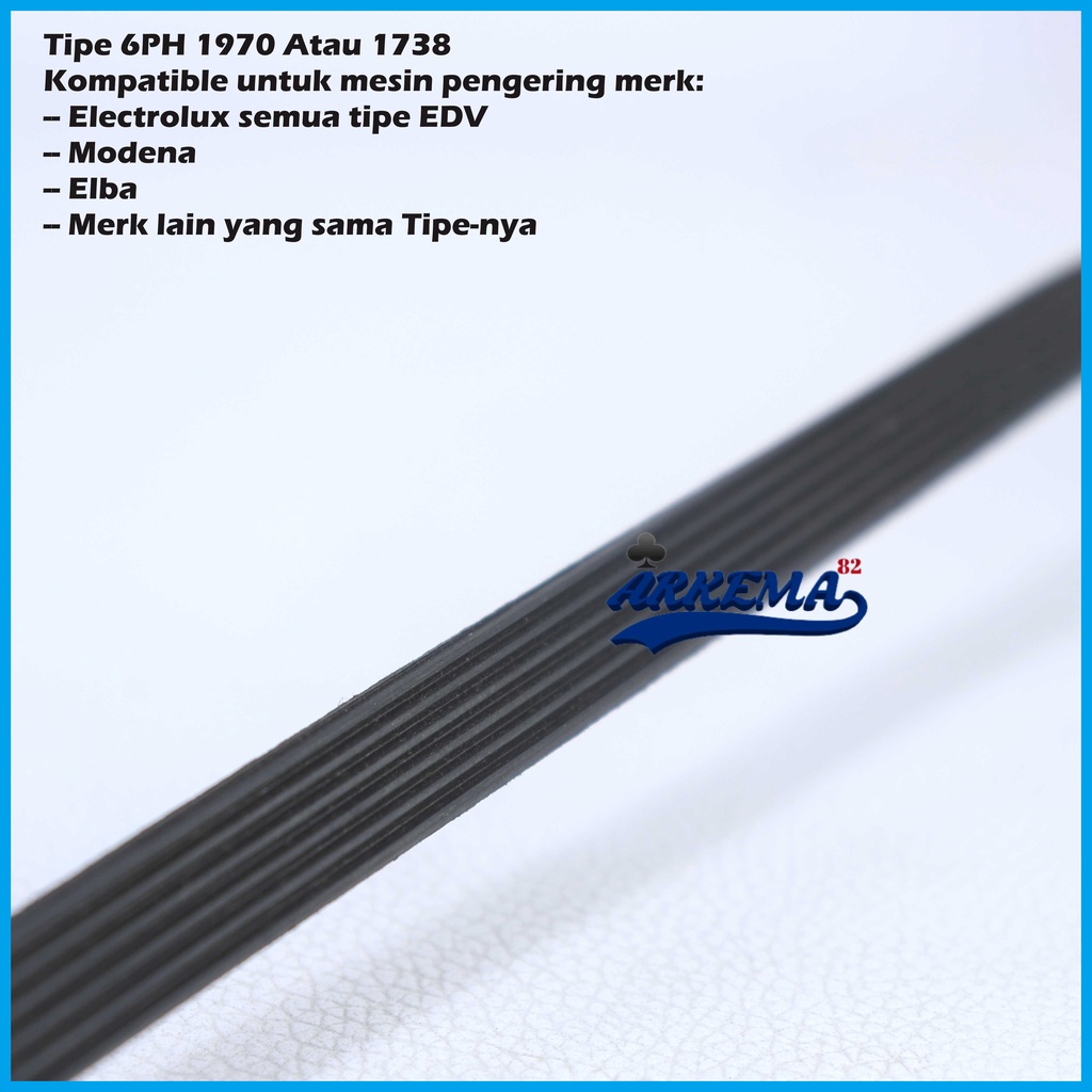 VAN BELT 6PH-1970 | V-BELT / VANBELT DRIYER MESIN CUCI 1 TABUNG | DRAYER PRONT LOADING