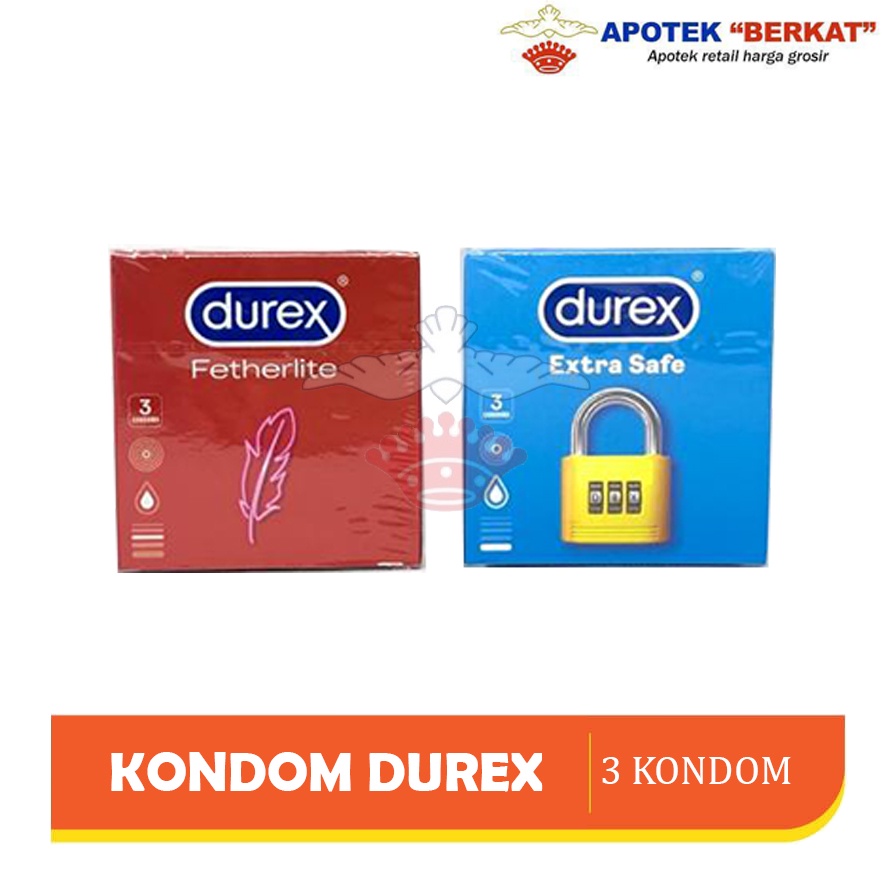 Kondom Durex Isi 3 / Alat Kontrasepsi / Pria