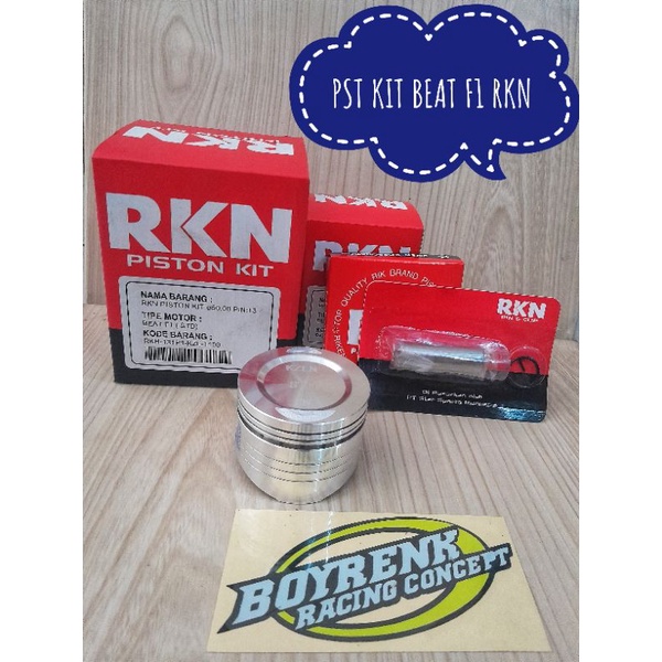 PISTON KIT BEAT F1 (KZL) STD - 200 RKN - BOYRENK RACING