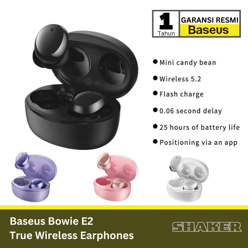 BASEUS True Wireless Earphones TWS Bowie E2 - NGTW09