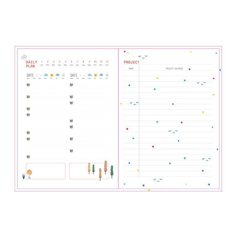 Buku Diary 365 Hari Hardcover Agenda Planner Book - DDT365