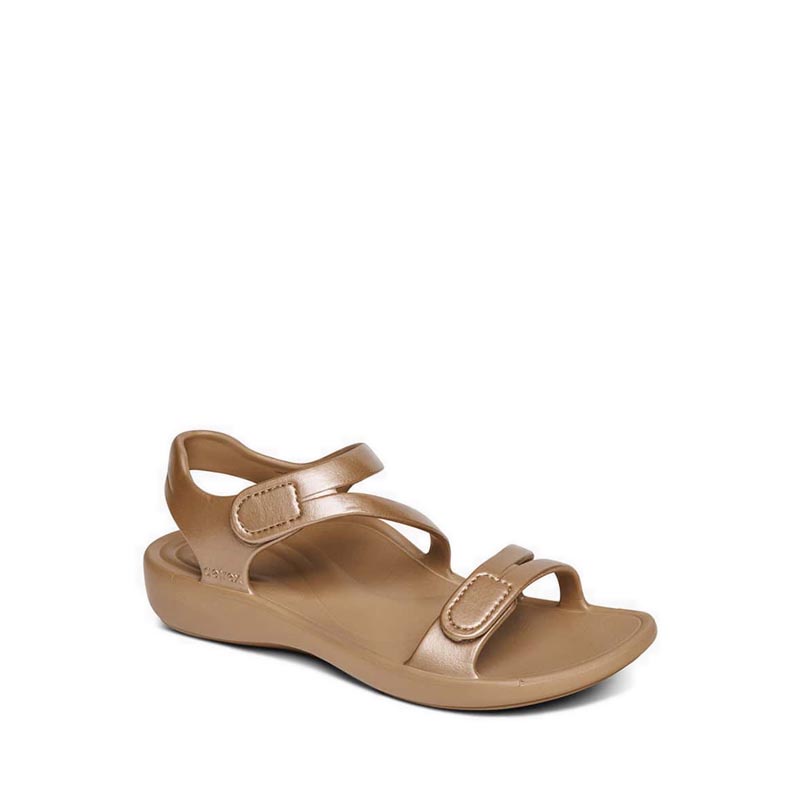 Aetrex Jillian Sport Women's Sandals - CHAMPAGNE