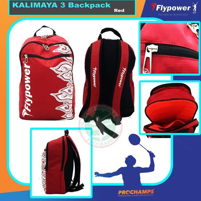 FLYPOWER KALIMAYA 3 TAS RANSEL / BACKPACK BADMINTON ORIGINAL
