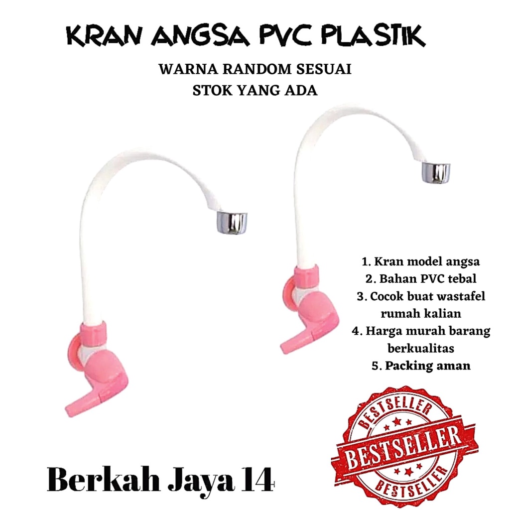 KRAN ANGSA PLASTIK PVC HARGA TERMURAH BARANG BERKUALITAS DISKON PROMO