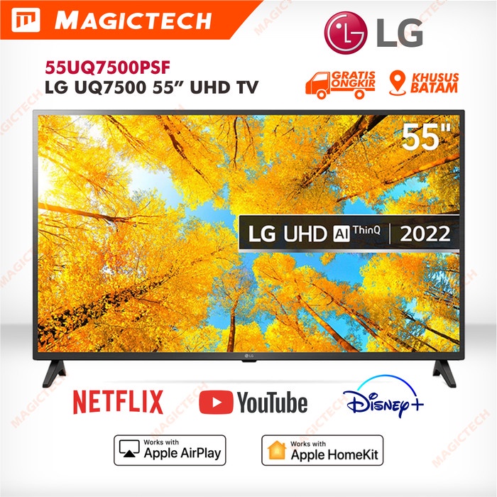 SMART TV LG 55UQ7500PSF 55 INCH / 55" LED 4K UHD HDR THINQ AI 55UQ7500