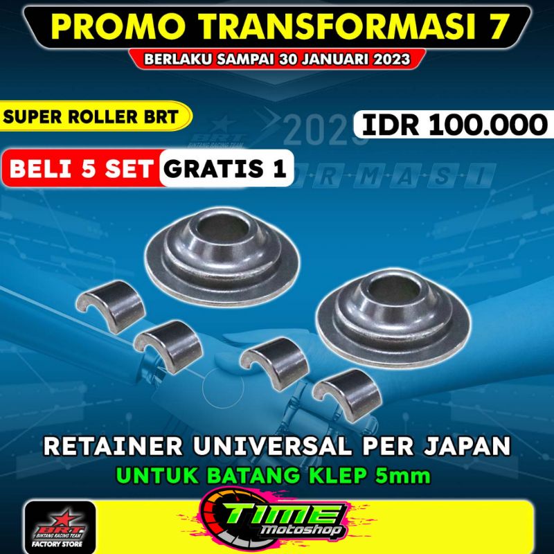 RETAINER SET BRT RETAINER UNIVERSAL PER JAPAN BATANG KLEP 5 MM 5MM 4,5MM 4,5 MM