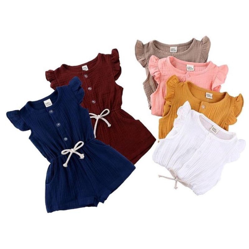 Jumpsuit Nanda Playsuit  Bayi Perempuan 6-24 Bulan Ruffle Baby Gum