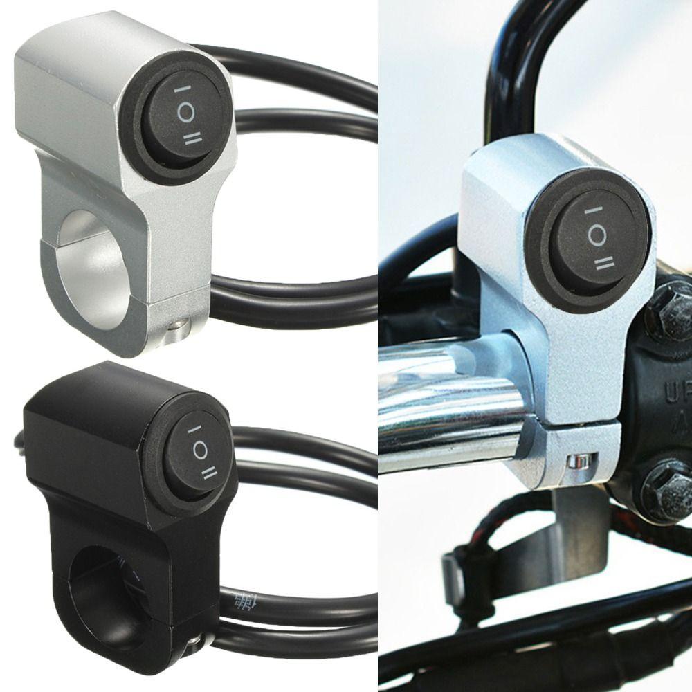 Populer Saklar Stang Motor Aksesoris Praktis Stang Refit ON/OFF Indikator Lampu Saklar