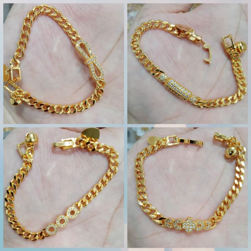 Gelang tangan anak xuping uk15cm berlapis emas