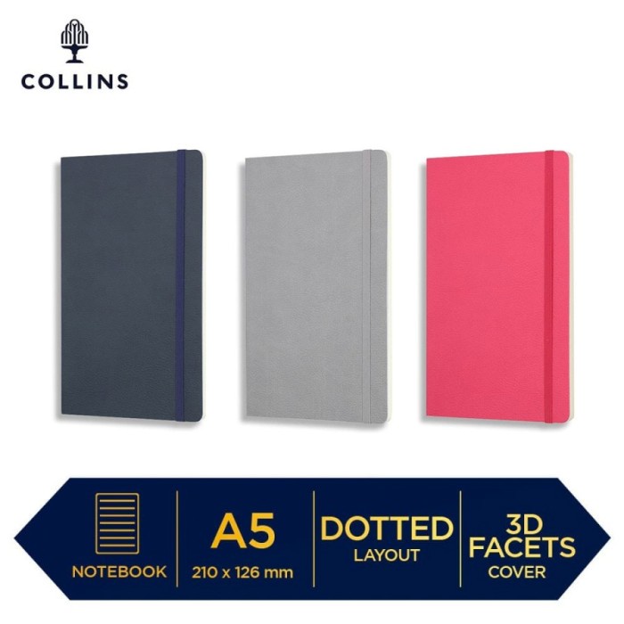 

Note Collins Notebook Clementine A5 Slim Dotted Buku Agenda Jurnal Planner