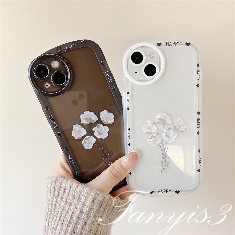 Redmi A1 10C 10A 10 9A 9C 9 9T Note 11s 10s 9s 11 10 9 8 Pro Poco X3NFC X3Pro X3 Mi 11T 12 Pro 11Lite 10 Cute Ins Simple Flowers Phone Case Soft TPU Cover