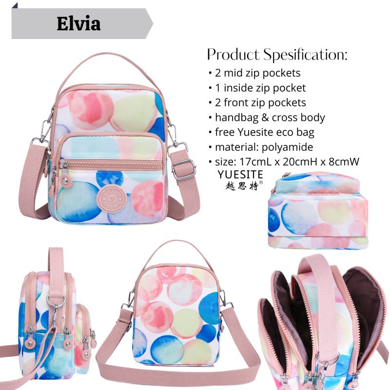 TAS SELEMPANG WANITA KEKINIAN YUESITE ELVIA