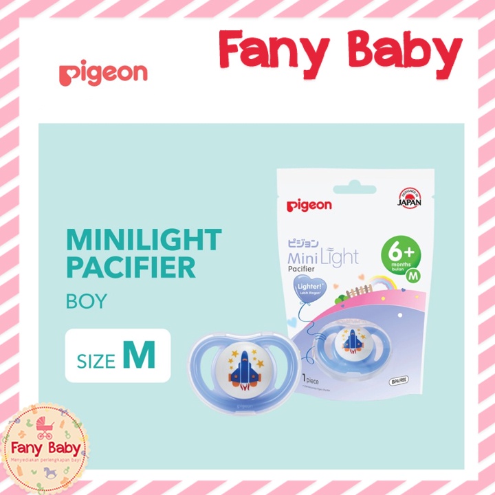 PIGEON PACIFIER MINI LIGHT [ M 6M+ ]