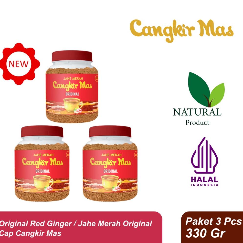

hxg-09 Cangkir Mas Jahe Merah Original 330 Gram Paket isi 3 .,,.,.,