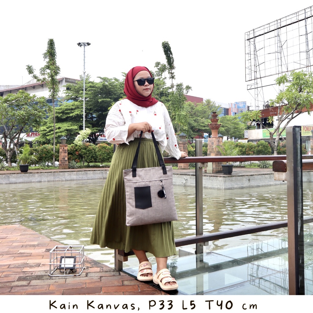 BISA COD BAYAR DI TEMPAT Tas Original NEVSET Totebag lokal tas trend wanita murah Totebag kantong