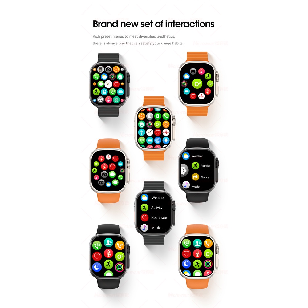 2023 S8 Max Series8 Ultra GPS 49MM Smart Watch Men IP68  Water Dust Resistant Waterproof NFC-Full Touch Screen Phone Call Wireless Charge-iWatch Series 8 Pro Max for IOS Android by Pods Indonesia 2.05 inch TFT Screen 360mAh NFC Women Smatwatch DT8 ULTRA