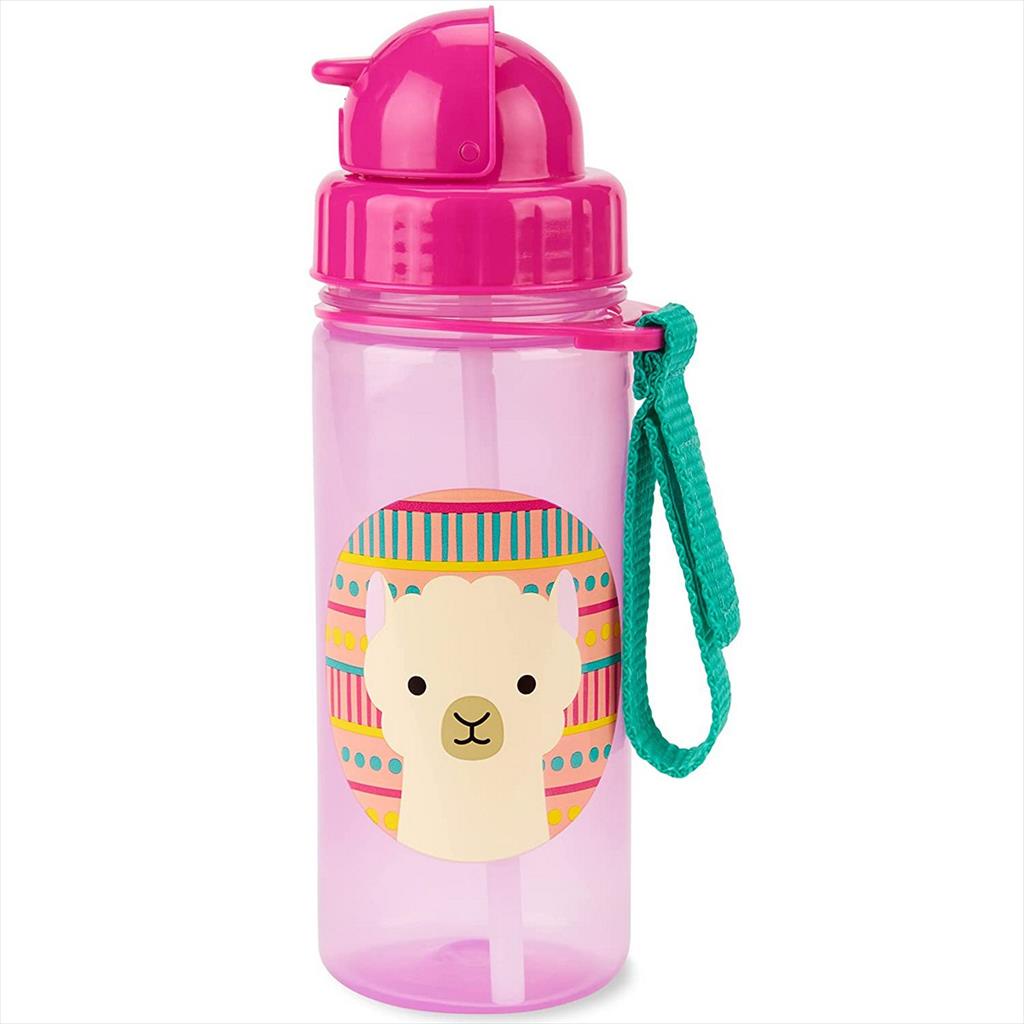 Skip Hop Zoo Flip Straw Bottle 385 567210 Llama Botol Minum Skiphop 13oz