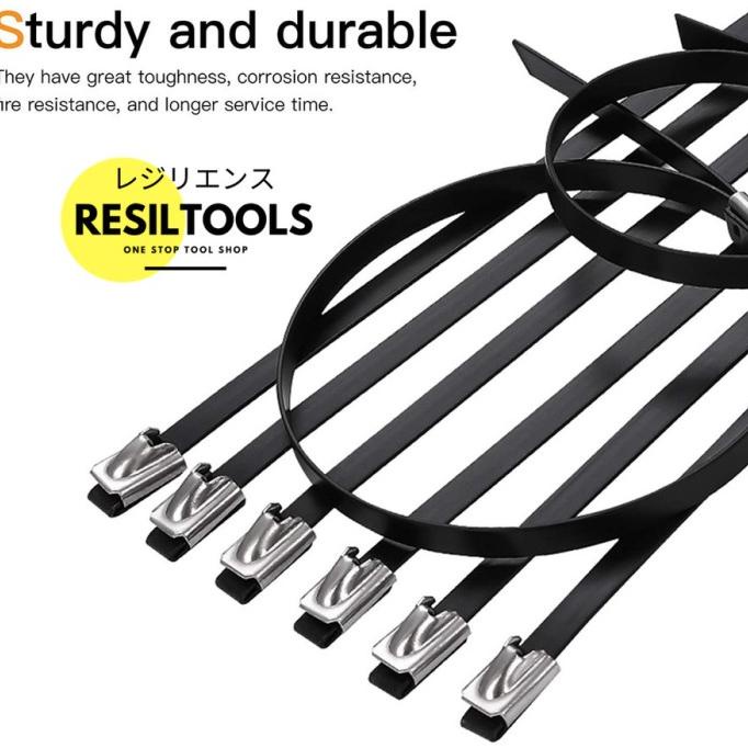 

Kabel Ties Stainless Steel Lapis Pvc Anti Karat 4.6 X 200 mm Cable Tis citrab44 Berkualitas