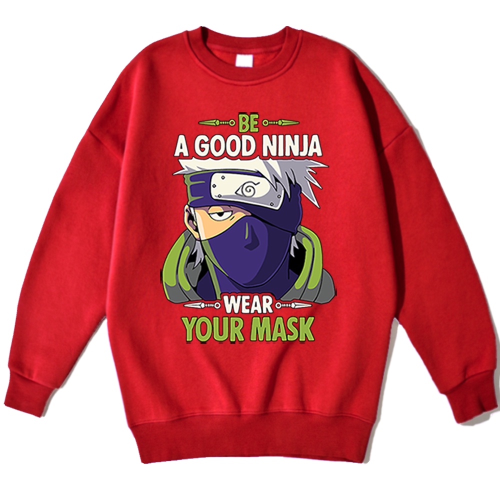 Sweatshirt Basic KAKSI GOOD NINJA II Sweater Crewneck Print DTF II Size M - XL Anak &amp; Dewasa ( Pria &amp; Wanita )