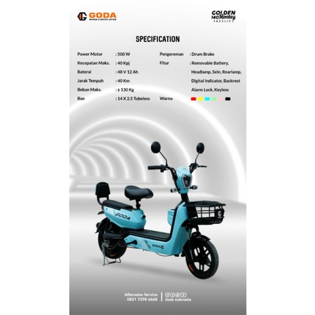 Sepeda Listrik New Goda 140
