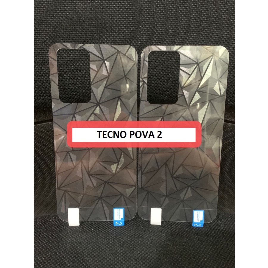 TECNO POVA 4 PRO POVA 4 POVA 3 POVA 2 POVA NEO 2 ANTI GORES BELAKANG SKIN DIAMOND GARSKIN MOTIF 3D SPIRAL ANTI JAMUR PELINDUNG BELAKANG BACK GUARD TECNO POVA 4 TECNO POVA 3 TECNO POVA 2 TECNO POVA NEO 2