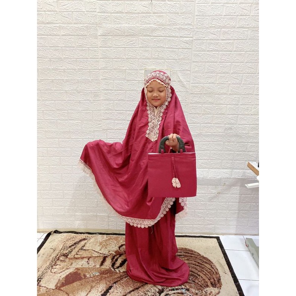 MUKENA DENISYA ANAK TANGGUNG 8-13 tahun tasikmalaya