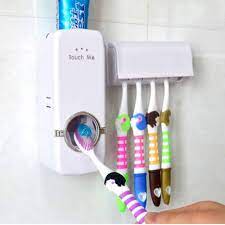 Alibaba1688 Tempat Sikat Gigi Set Rak Kamar Mandi Toothpaste Penjepit Brush Holder Organizer