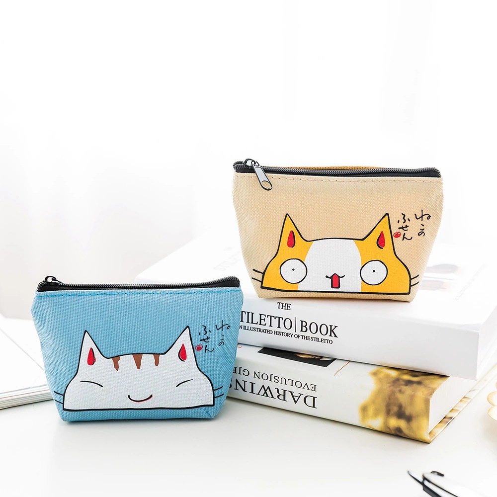 ⭐️𝐈𝐇𝐒 𝟕𝟓𝟎 𝐋𝐚𝐦𝐩𝐮𝐧𝐠⭐️Dompet Koin Wanita Motif Kucing Pouch Mini Lovely Cat Coin Purse