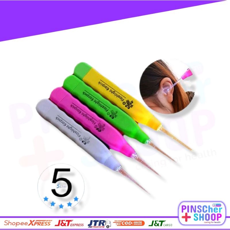 Earpick Korek Kuping LED Pembersih Telinga Removing Wax